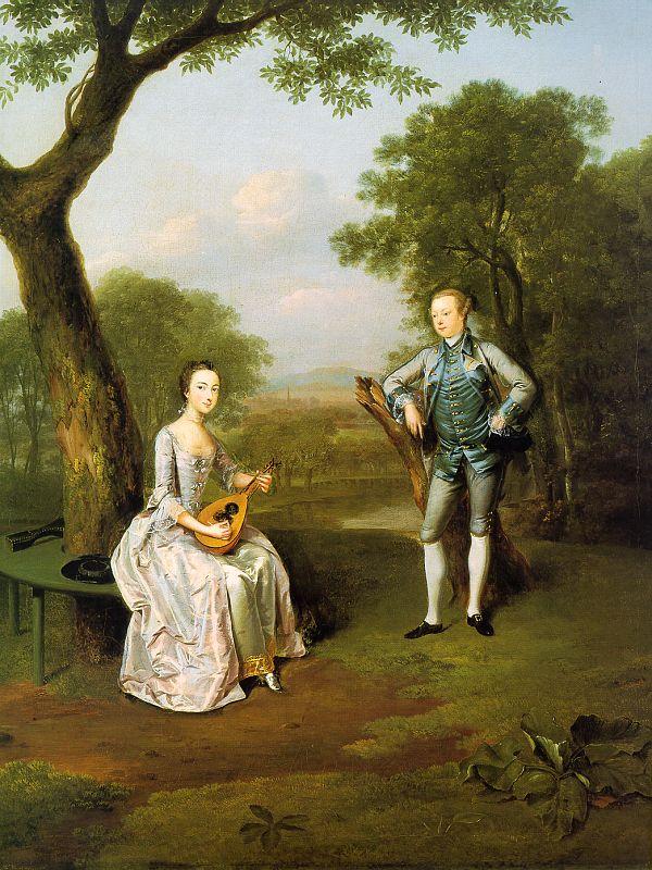 Arthur Devis Sir Nathaniel and Lady Caroline Curzon Germany oil painting art